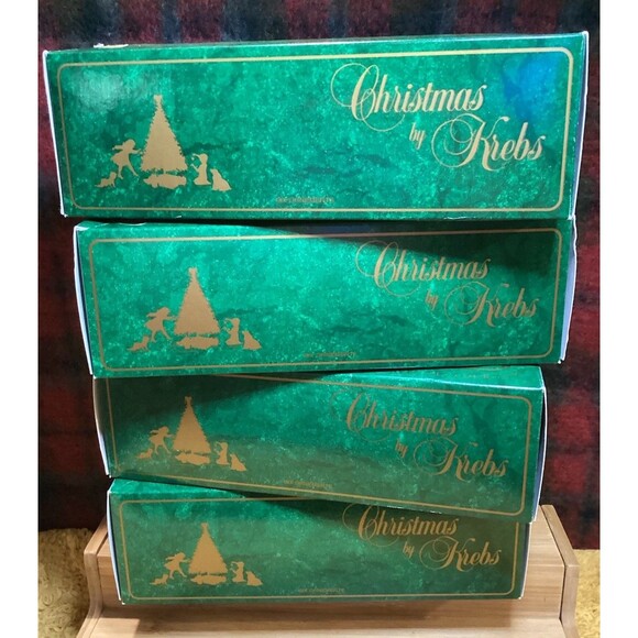 Christmas By Krebs Designer Glass Bulb Ornaments Candy Apple Red 6 Bulbs Per Box - Picture 8 of 12